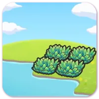 Hydrated tall grass