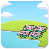 Hydrated flower bed