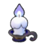Eerie candle